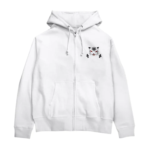 関西ホラーエンターテイメント集団伯虎座公式ロゴグッズ Zip Hoodie