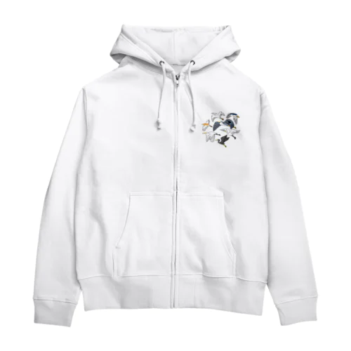 サギ大集合 Zip Hoodie