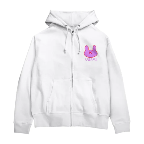 ダサウサギ Zip Hoodie