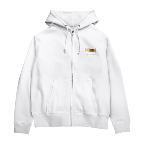 ちくわにはいったねこ Zip Hoodie