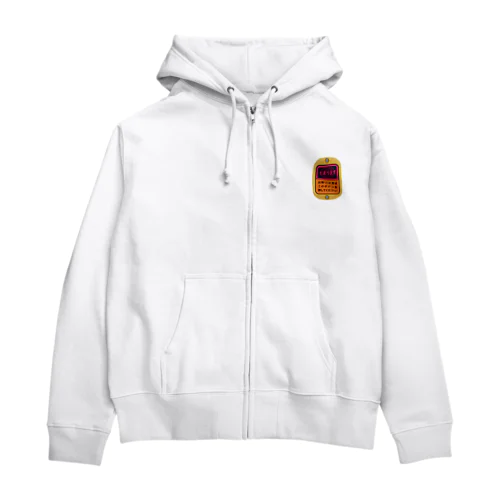 [☆両面] 次、とまります【視力検査表パロディ】 Zip Hoodie
