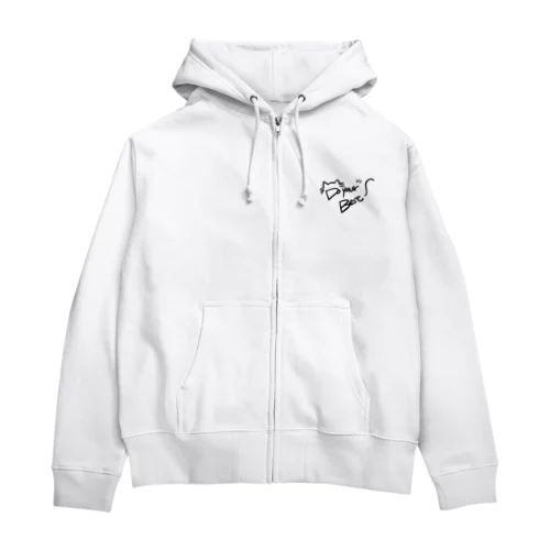 猫　ベストを尽くせ Zip Hoodie