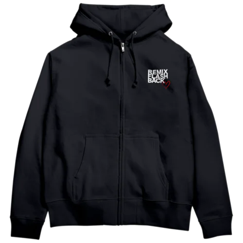 remix flash back 太ロゴ Zip Hoodie