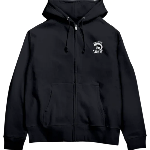 GenkouG black Zip Hoodie